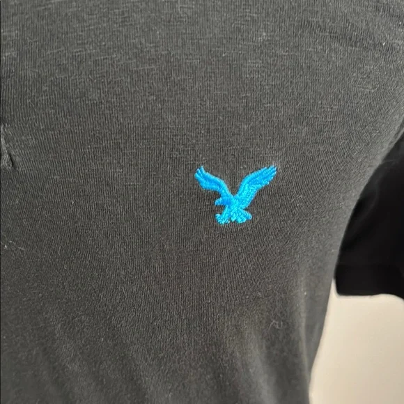 American Eagle Black Polo Shirt - Picture 2 of 5